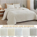 King Size Axyaa Velvet Quilt Set - Lightweight Bedding for All Season