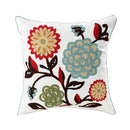 Axyaa Embroidered Flower Linen Cushion Cover 45x45cm