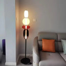 Axyaa Nordic Glass LED Floor Lamp for Home Decor and Indoor Lighting