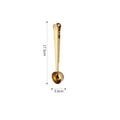 Axyaa Stainless Steel Coffee Scoop with Clip, Multifunctional Mixing Spoon & Sealing Tongs