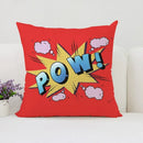 Axyaa Pop Art Cushion Cover: Fun Cartoon Pillow for Living Room Sofa or Bed