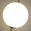 Axyaa Glass Ball LED Chandelier for Nordic Bedroom, Modern Minimalist Design