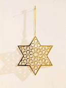 Acrylic Ramadan Hanging Ornaments by Axyaa - Eid Mubarak Decor, Gold Moon Crafts