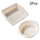 Silicone Cake Mold Tray Pans by Axyaa: Round & Square Nonstick Baking Pans