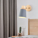Axya Nordic Wooden Wall Sconce E27 LED Wall Light for Home Indoor Lighting