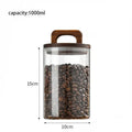 Axyaa Glass Jar with Bamboo Lid - Food Storage Container