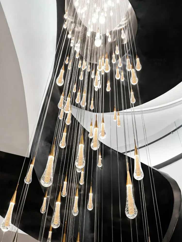 Axyaa Crystal Pendant Light: Modern Nordic Hotel Chandelier