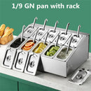 Axya Stainless Steel Seasoning Canister Set for Milk Tea Shop and Kitchen
