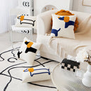 Embroidered Dog Pillowcase by Axyaa: Modern & Cute Sofa Decor