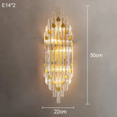 Axyaa Crystal Wall Lamp: Elegant Lighting for Home, Hotel, or Banquet Hall