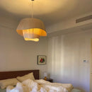 Axyaa Fabric Design Modern Art Chandelier for Bedroom & Living Room