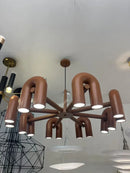 Axyaa LED U-shaped Pendant Chandelier: Modern Nordic Ceiling Hanging Lamp