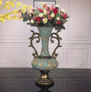 Axyaa Retro Resin Vase: Home Table Decor Ornaments for Livingroom, Hotel, Club