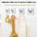 Axyaa Stainless Steel Adhesive Towel Hooks | Heavy Duty Waterproof Storage Holder
