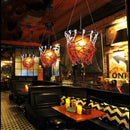 Axyaa Industrial Style Basketball Football Pendant Chandelier for Home Decor