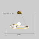 Axyaa Minimalist Artistic Ring Pendant Light for Living Room, Dining Room, Bedroom