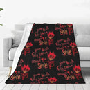 Axyaa Hazbin Hotels Fleece Blanket for Winter Coziness