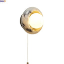 Axyaa Bulgari Stone LED Wall Lamp White Glass Ball Nordic Modern Stair Light