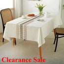 Axyaa Modern Rectangular Tablecloth in Imitation Cotton and Linen for a Fresh Look