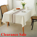 Axyaa Rectangular Tablecloth Fabric Imitation Cotton and Linen Small Fresh