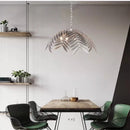 Axyaa Coconut Leaves Chandelier: Modern Bohemian Pendant Light for Home and Hospitality