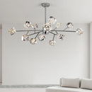 Axyaa Crystal Chandelier Pendant Light for Living Room, Bedroom, and Ceiling