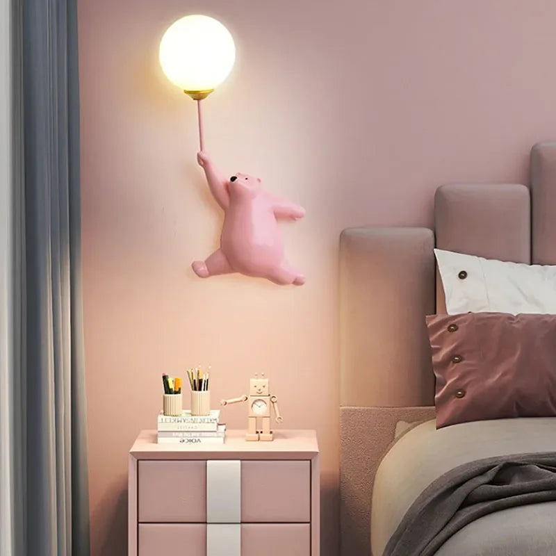 Axya LED Wall Sconce: Modern Light Fixture for Children Bedroom, Living Room & Study