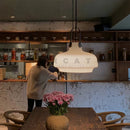 Axyaa Glass Pendant Lights - LED Hanging Chandelier for Bedroom, Dining Room, Kitchen & Bar