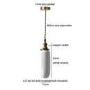 Axyaa Ceramic LED Pendant Light - Modern Indoor Hanging Lamp for Home Decor