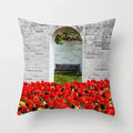Axyaa Sunset Field Flowers Pillowcase Home Decor Office Car Ornaments