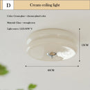 Axyaa Glass Egg Tart Ceiling Lamp: Modern Milky White Minimalist Nordic Cream Style