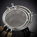 Axyaa Stainless Steel Wooden Handle Strainer Spoon for Multi-functional Kitchen Tools