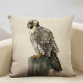 Axyaa Owl Linen Cushion Cover 45x45cm - Elegant Sofa Pillowcase for Any Occasion