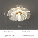 Axyaa Petal Ceiling Light: Luxury Warm Acrylic Bedroom Lighting Fixtures