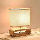 Axyaa Wooden Desk Lamp: Modern Minimalist Bedroom LED Lighting, Nordic Style Solid Wood