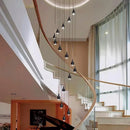 Axyaa Modern LED Pendant Light Chandeliers for Living Room Staircase Hanging Lamp
