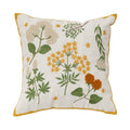 Axyaa Floral Embroidered Pillow Cover 45x45cm for Home Decoration