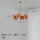 Axyaa Nordic LED U-shaped Chandelier for Living Room, Bedroom, Children's Room - Wall Light