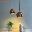 Axya Plated Glass Ball Pendant Lights for Home Decor