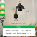 Axyaa Minimalist Mushroom LED Wall Sconce Light for Hotel Aisle and Corridor