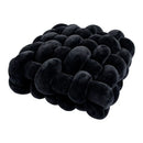 Axyaa Knotted Square Cushion: Nordic Aesthetic Stuffed Pillow for Office Chair Decor and Sleep