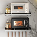 Axyaa Wall-Mounted Microwave & Spice Rack Set