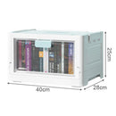 Axyaa Stackable Transparent Storage Box Set for Organizing Clothes, Toys & Snacks