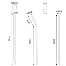 Axyaa Glass Straws: Reusable, Translucent, Heat-Resistant Drinking Straws with Cleaning Brush