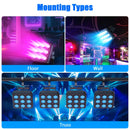 Axyaa 9LED RGBW Par Stage Lights - Remote Control DJ Disco Lighting