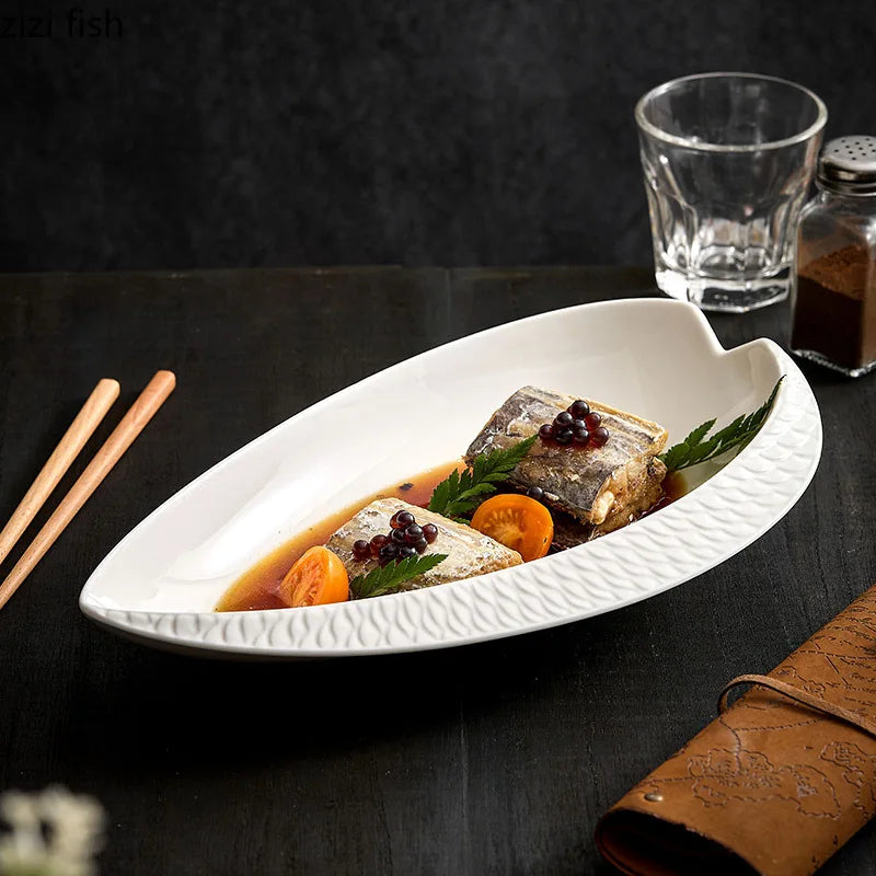 Axya Ceramic Heart-shaped Dinner Plate for Restaurant Specialty Tableware