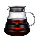 Axyaa Glass Coffee Pot with Lids and Pour Over Espresso Maker