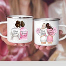 Enamel Mug Custom Name Tea Coffee Wine Mugs for Maid of Honor by Axyaa