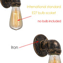 Axyaa Industrial Iron Pipe Wall Sconce for Bedroom, Bar, Restaurant, and Cafe