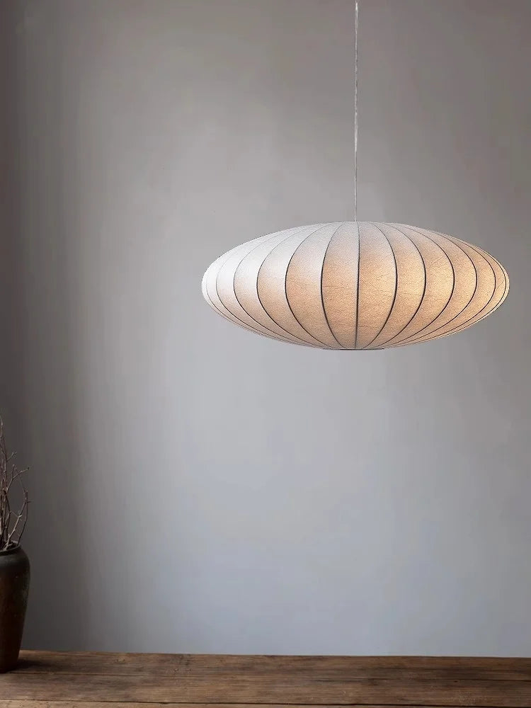 Axyaa Nordic Silk Chandelier for Living Room Bedroom B&B Loft Restaurant Lighting